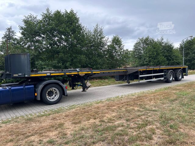 Atrelado da plataforma Broshuis 2AOU--36/1 2AOU-36/1 | CRANE | KRAN TRAILER | F...