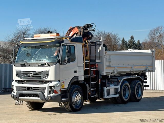 Kravas automašīnai uzstādīts celtnis VOLVO FMX 410 Kipper 5,10m *ATLAS 165.2E/FUNK *6x4