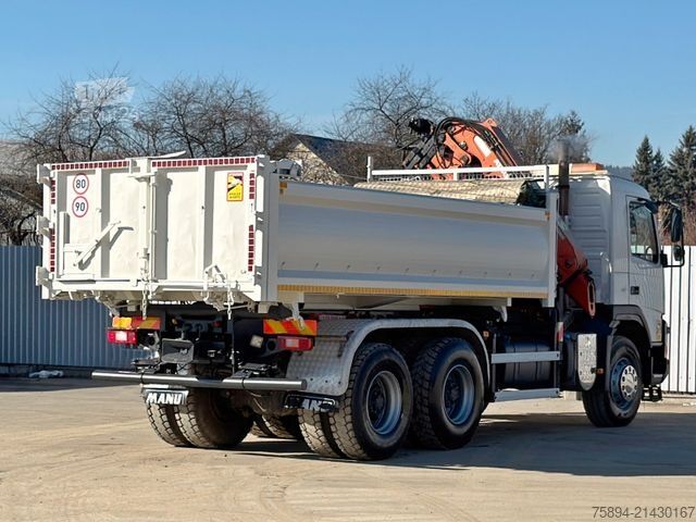 Kravas automašīnai uzstādīts celtnis VOLVO FMX 410 Kipper 5,10m *ATLAS 165.2E/FUNK *6x4