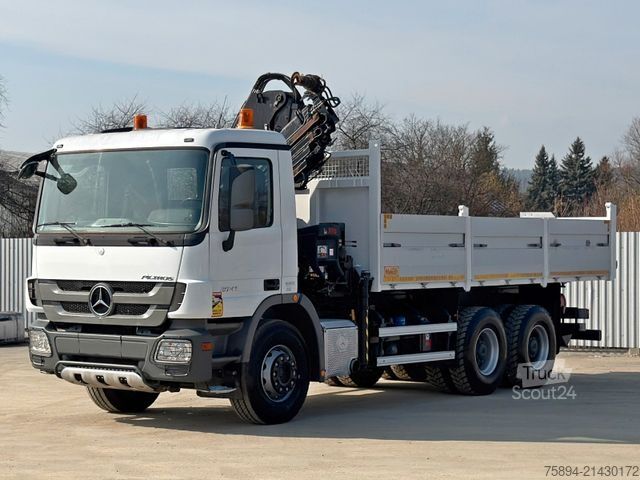 Żuraw samochodowy MERCEDES-BENZ ACTROS 2641*KIPPER 6,00 m + KRAN/FUNK *6x4* TOP