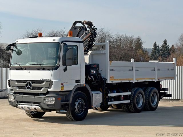 Basculantă MERCEDES-BENZ ACTROS 2641*KIPPER 6,00 m + KRAN/FUNK *6x4* TOP