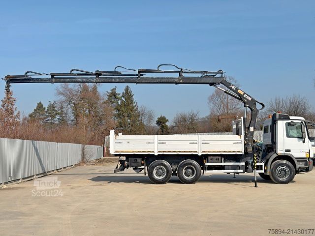 Basculantă MERCEDES-BENZ ACTROS 2641*KIPPER 6,00 m + KRAN/FUNK *6x4* TOP
