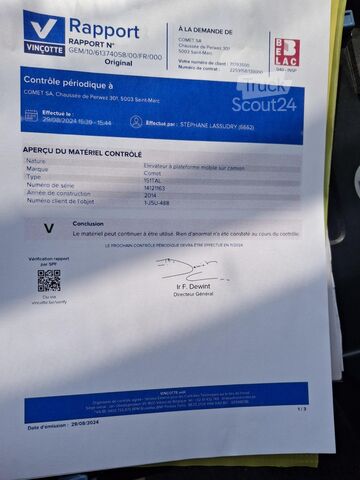 Camion nacelle élévatrice IVECO EUROCARGO ML 120EL19 - E6 - NACELLE 15 M