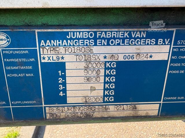 Schiebeplanen Jumbo TO  City / 11.65 M / NEW APK-TÜV / Steeri...