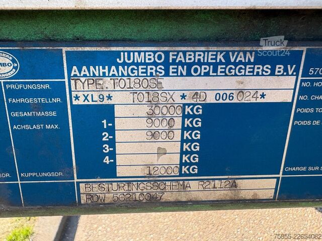 Schiebeplanen Jumbo TO  City / 11.65 M / NEW APK-TÜV / Steeri...