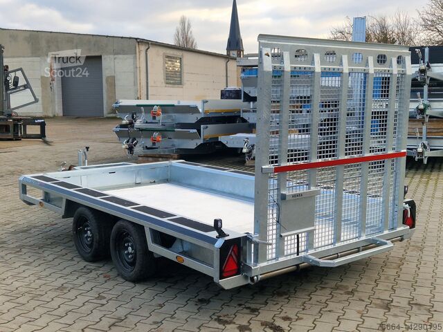 Baumaschinenanhänger Henra Baumaschinenanhänger / Baggeranhänger MT353517 | 3.500kg | 3,50m x 1,70m | ALU-Boden + LED