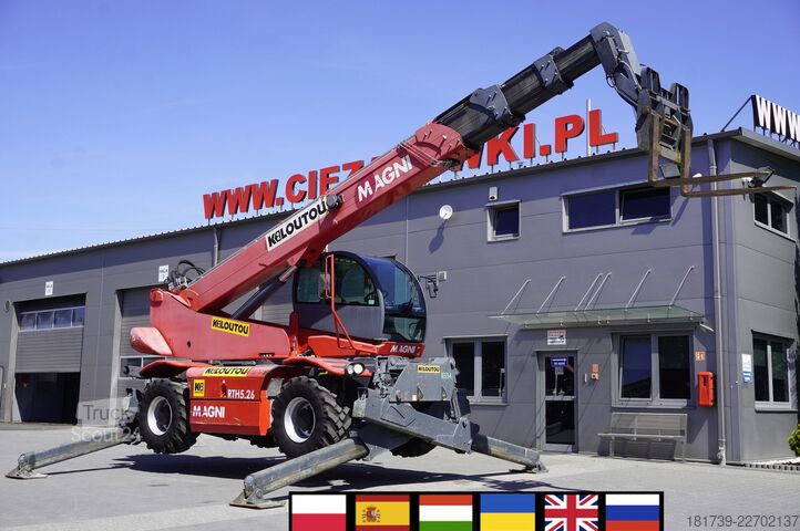 Teleskoplastere MAGNI RTH 5.26 telescopic loader / Range 26 m