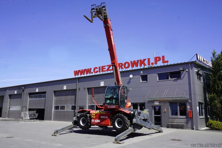 Teleskoplastere MAGNI RTH 5.26 telescopic loader / Range 26 m