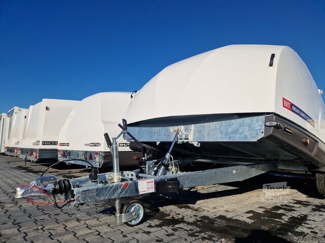 Car transport Brian James Trailers Sprint Shuttle 2 ankippbar Alufelgen darkline
