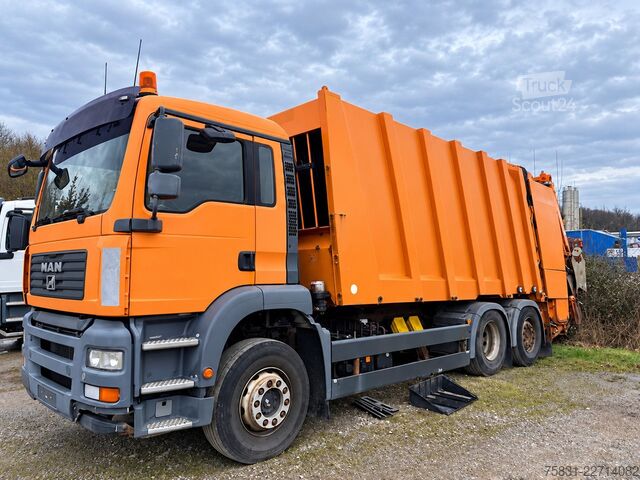Мусоровоз MAN TGA 26.320 6x2 Müllwagen Faun Powerpress Zöller
