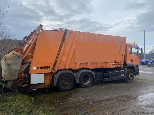 Мусоровоз MAN TGA 26.320 6x2 Müllwagen Faun Powerpress Zöller