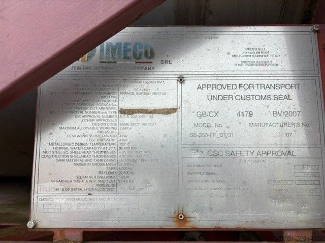 Полуприцеп-цистерна  30 Fuß Container Chemietank 35 cbm