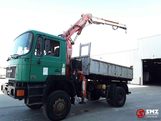 Kipper mit Kran Man 19.342 Atlas Ak80 4x4