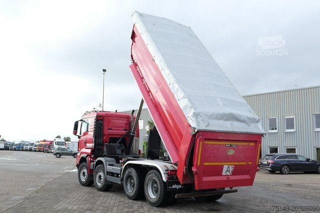 Pašizgāzējs kravas automašīna MAN 35.510 TGS BL 8x4, Meiller, 17m³,Schiebe-Verdeck