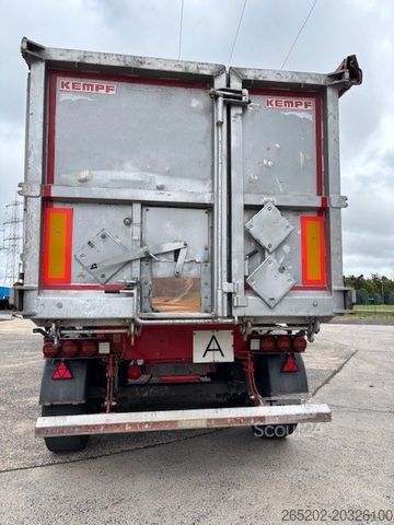 Tiptrailer KEMPF Stahlhalbschalenmulde, SKM 35/3 SR, 37 cbm