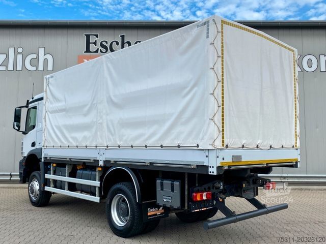 Platformas kravas automašīna ar tentu MERCEDES-BENZ 1827 BB 4x4 Arocs | 3x Sitze/Fahrschule*AHK*1.Hd