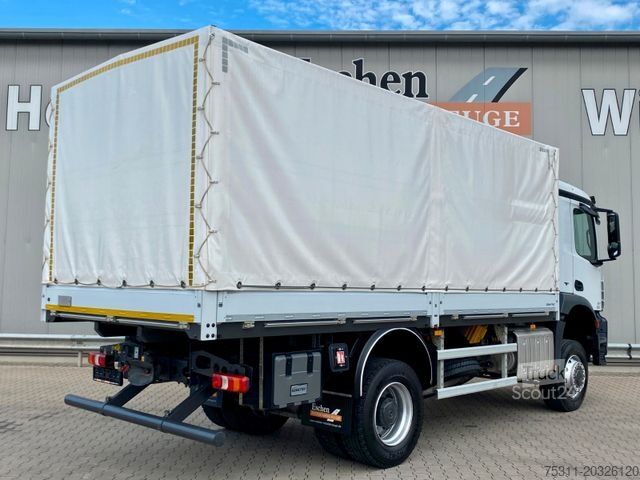 Platformas kravas automašīna ar tentu MERCEDES-BENZ 1827 BB 4x4 Arocs | 3x Sitze/Fahrschule*AHK*1.Hd