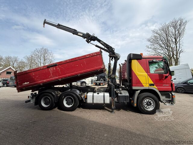 3-Seiten-Kipper Mercedes-Benz Actros 2644 L 6X4 3 Zijden kipper + MKG Kraan/C...