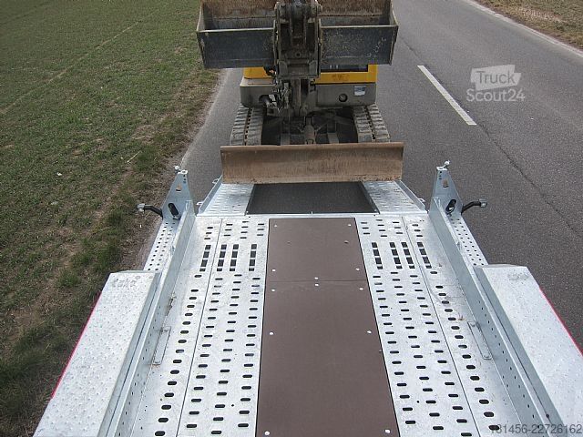 Byggemaskiner med lav læsser Brian James Trailers Digger Plant 3500kg 2840kg Nutzlast sofort