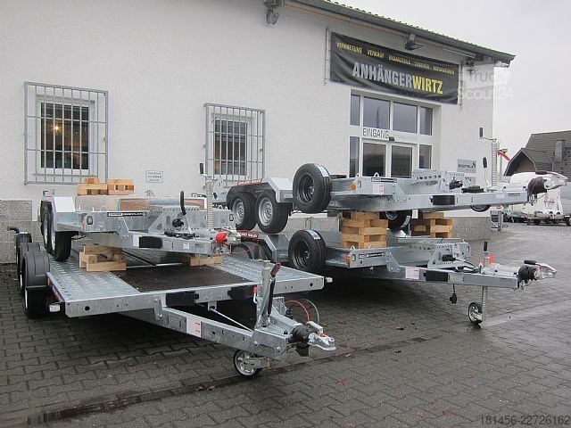 Byggemaskiner med lav læsser Brian James Trailers Digger Plant 3500kg 2840kg Nutzlast sofort