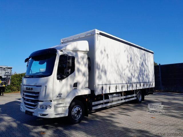 Tentinė platforma sunkvežimis DAF FA XB 290 16t Junge Curtainside Bär LBW