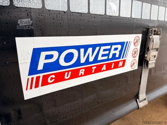 Öppen semitrailer med kapell SCHMITZ CARGOBULL SCB S3T * POWER CURTAIN * LIFT ACHSE