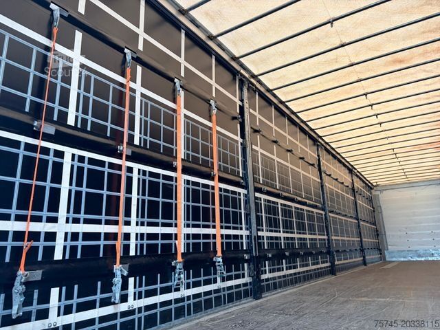 Öppen semitrailer med kapell SCHMITZ CARGOBULL SCB S3T * POWER CURTAIN * LIFT ACHSE