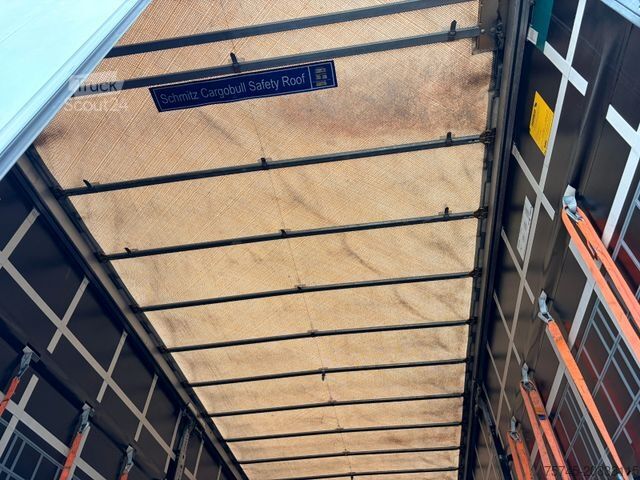 Öppen semitrailer med kapell SCHMITZ CARGOBULL SCB S3T * POWER CURTAIN * LIFT ACHSE