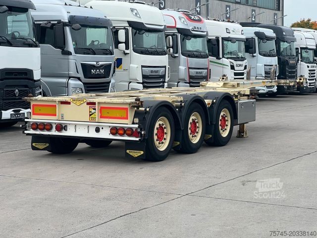 Växelflakssläp BROSHUIS MFCC * 45 FT * FRONT/HECKSCHUB * LIFT * SAF *