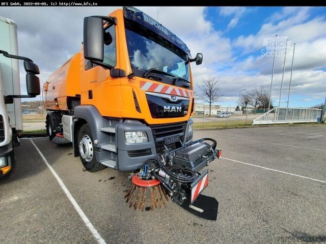 Cestna čistilnica MAN TGS 18.420 4X2 BL Bucher OF 8000 TWIN beidseitig