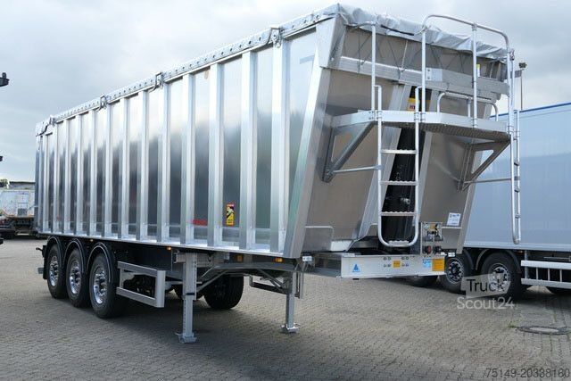 Semirimorchio ribaltabile BENALU AGRILINER 95 H2200, Alu, 52m³, Alu-Chassis, SAF