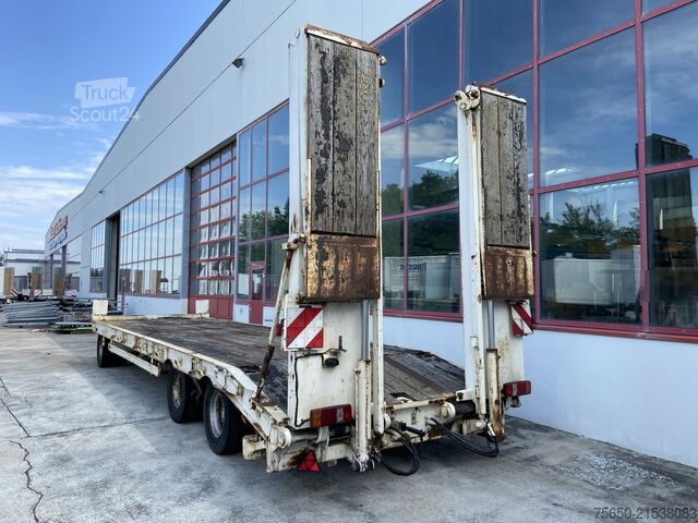 Low loader trailer Müller Mitteltal PT 30  3 Achs Tieflader 9,20 m Ladefläche