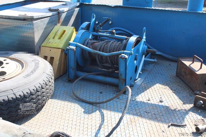 Dieplader oplegger voor het transport van bouwmachines CTC carrellone rampe verricello usato