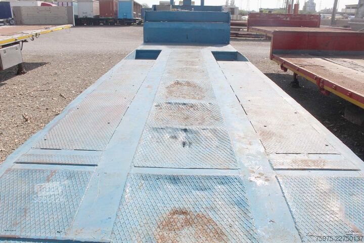 Dieplader oplegger voor het transport van bouwmachines CTC carrellone rampe verricello usato