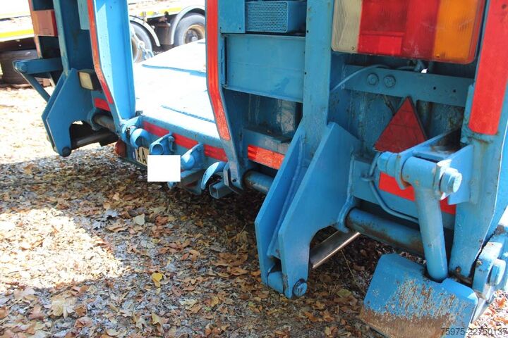 Dieplader oplegger voor het transport van bouwmachines CTC carrellone rampe verricello usato