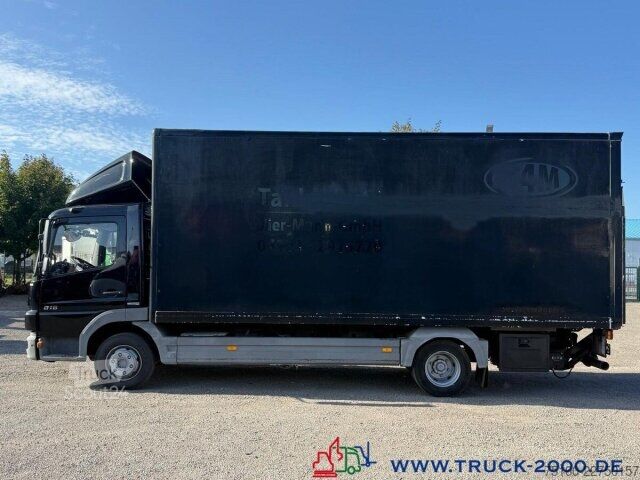شاحنة صندوقية Mercedes-Benz Atego 816 Koffer 6m Ladebordwand ADR 3 Sitze AHK