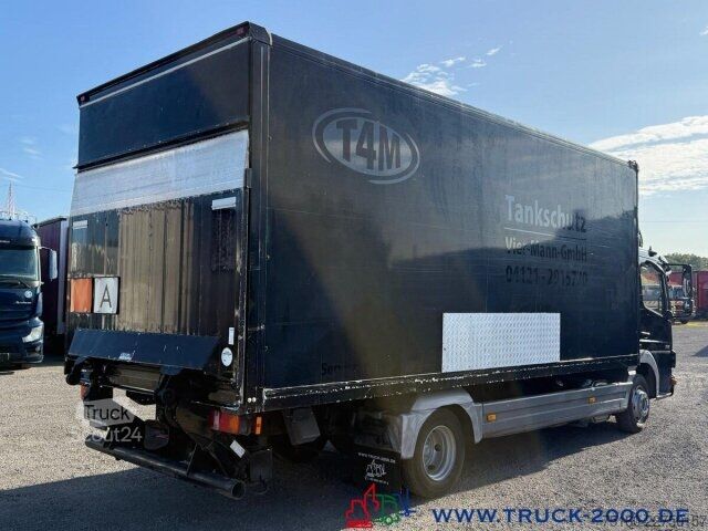 شاحنة صندوقية Mercedes-Benz Atego 816 Koffer 6m Ladebordwand ADR 3 Sitze AHK