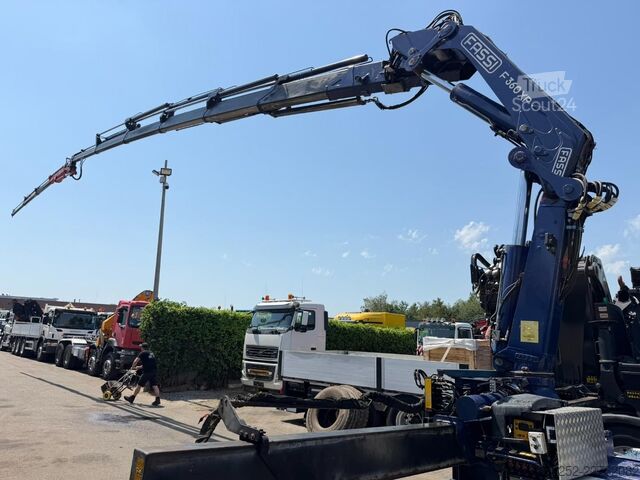 Plateforme de chargement ouverte MAN TGS 35.480 8X4 PRITSCHE + KRAN (29m!)  FASSI F3...