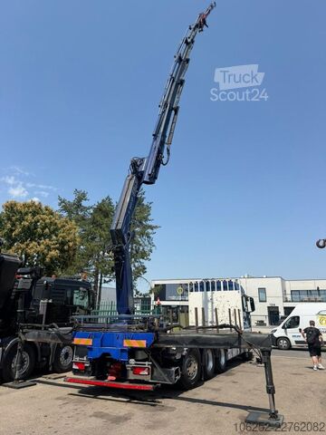 Plateforme de chargement ouverte MAN TGS 35.480 8X4 PRITSCHE + KRAN (29m!)  FASSI F3...