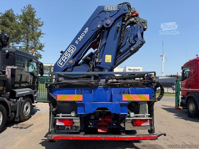 Plateforme de chargement ouverte MAN TGS 35.480 8X4 PRITSCHE + KRAN (29m!)  FASSI F3...