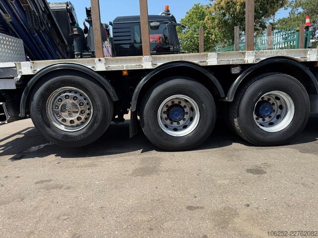 Plateforme de chargement ouverte MAN TGS 35.480 8X4 PRITSCHE + KRAN (29m!)  FASSI F3...