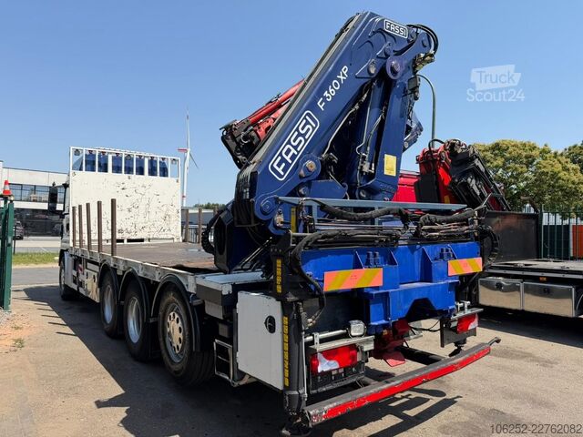 Plateforme de chargement ouverte MAN TGS 35.480 8X4 PRITSCHE + KRAN (29m!)  FASSI F3...