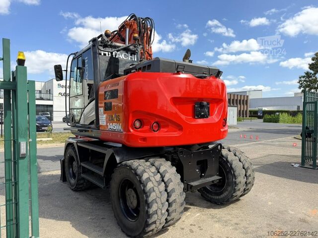 Pelle sur pneus HITACHI ZAXIS ZX145W-6 + SMP TILTROTATOR - TRIPPLE ARM ...