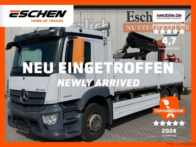 Automobilis ar plakanu platformu MERCEDES-BENZ 2540 LL Antos I Palfinger PK 22002EHD*Falt/Funk