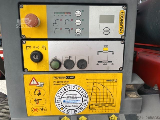 Automobilis ar plakanu platformu MERCEDES-BENZ 2540 LL Antos I Palfinger PK 22002EHD*Falt/Funk