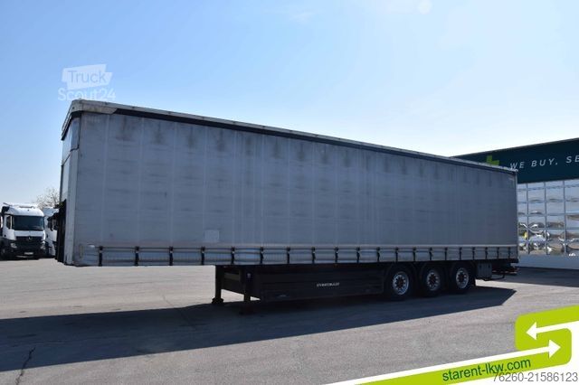 مقطورة نصفية مفتوحة مع قماش مشمع SCHWARZMÜLLER Palettenkasten Liftachse Hubdach SAF Achsen TÜV