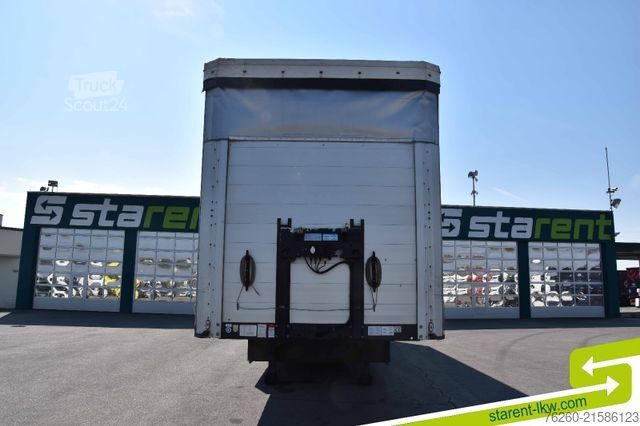 مقطورة نصفية مفتوحة مع قماش مشمع SCHWARZMÜLLER Palettenkasten Liftachse Hubdach SAF Achsen TÜV