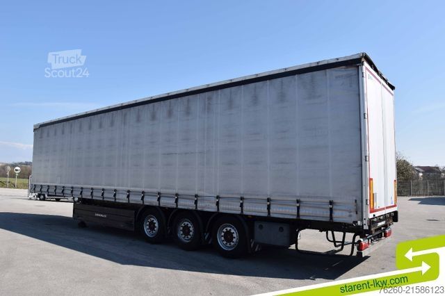 مقطورة نصفية مفتوحة مع قماش مشمع SCHWARZMÜLLER Palettenkasten Liftachse Hubdach SAF Achsen TÜV