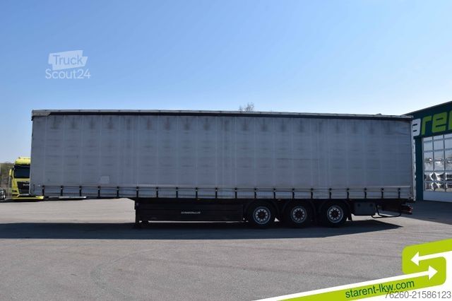 مقطورة نصفية مفتوحة مع قماش مشمع SCHWARZMÜLLER Palettenkasten Liftachse Hubdach SAF Achsen TÜV