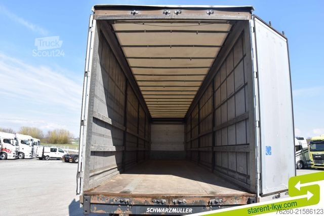 مقطورة نصفية مفتوحة مع قماش مشمع SCHWARZMÜLLER Palettenkasten Liftachse Hubdach SAF Achsen TÜV